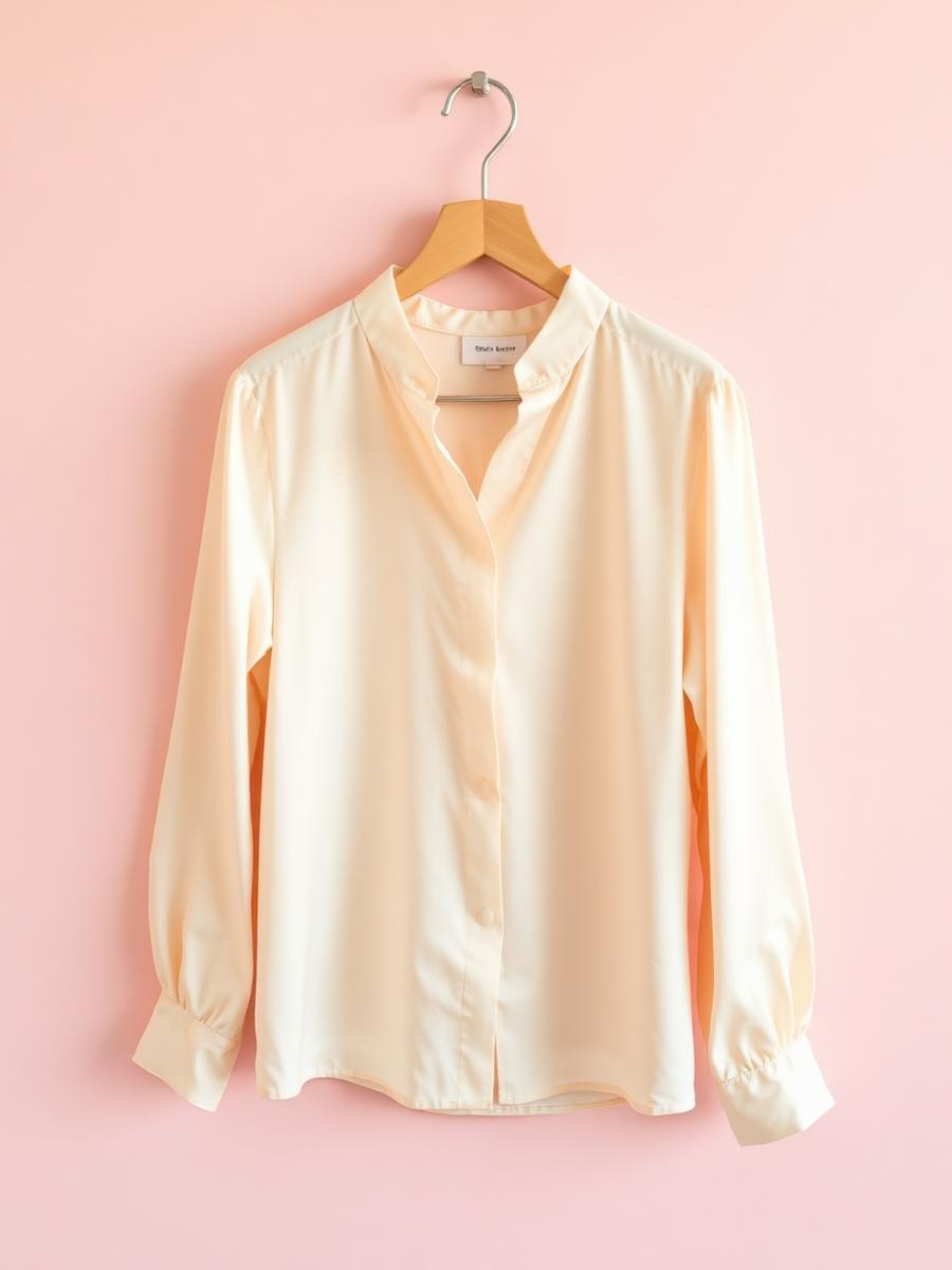 Blusa de Seda Creme