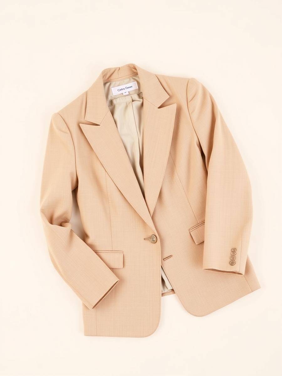 Blazer Bege Alfaiataria
